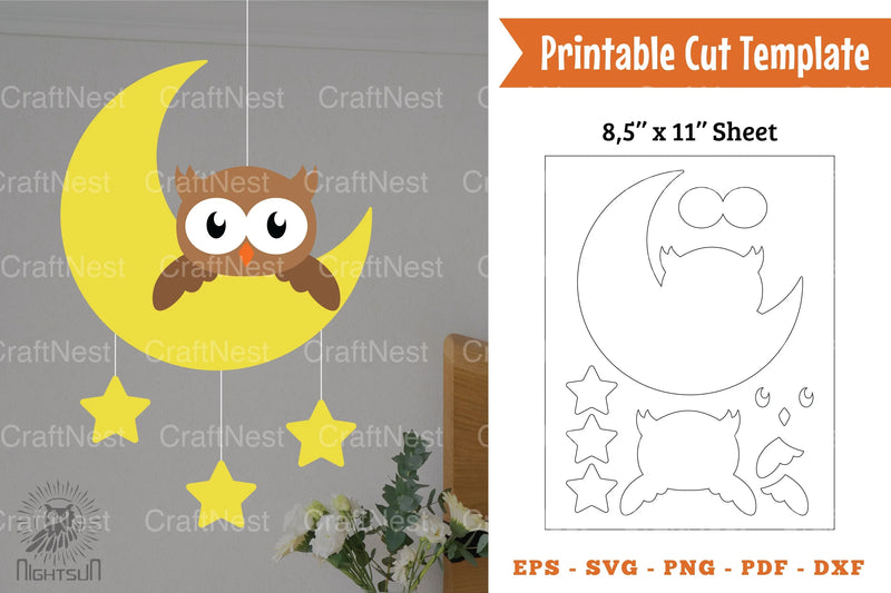 Cute Owl Papercut Template Clipart Bundle - CraftNest - Digital Crafting and Art