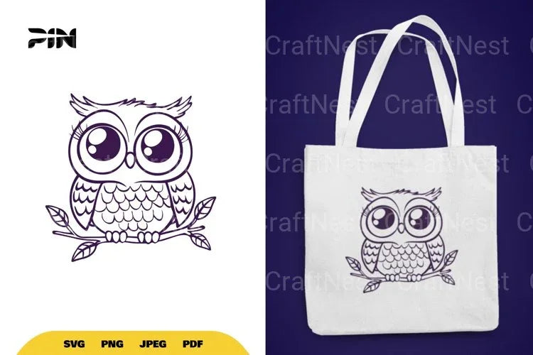 Cute Owl SVG Bundle - CraftNest - Digital Crafting and Art