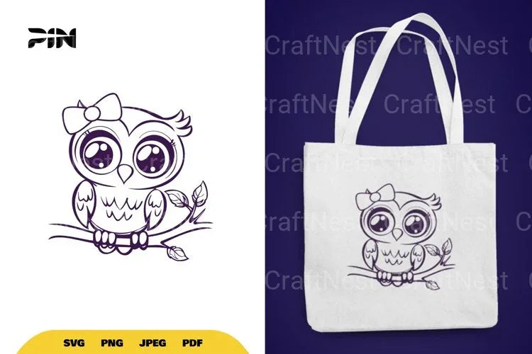 Cute Owl SVG Bundle - CraftNest - Digital Crafting and Art