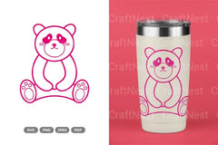 Cute Panda Nursery Doodle Clipart Bundle - CraftNest - Digital Crafting and Art