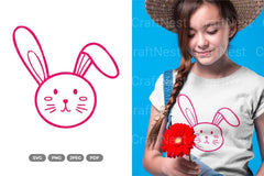 Cute Rabbit Head Clipart Bundle - CraftNest - Digital Crafting and Art
