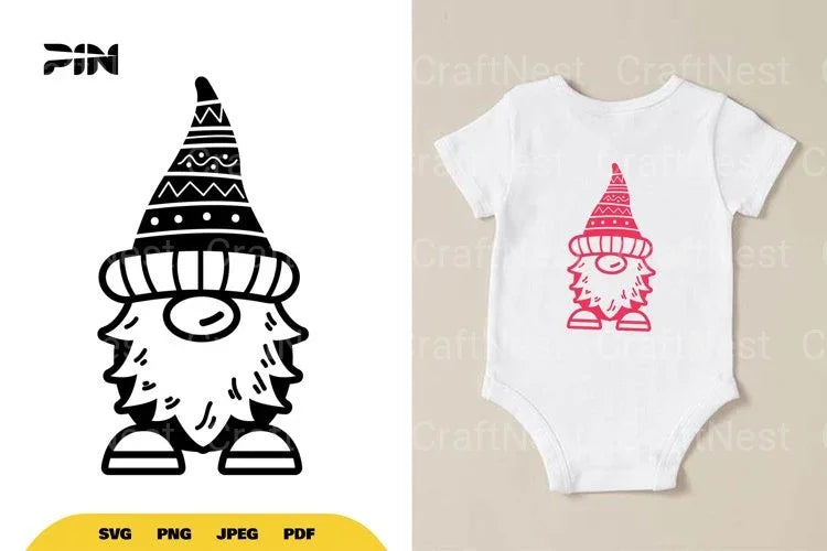 Cute Scandinavian Gnome SVG Bundle - CraftNest - Digital Crafting and Art