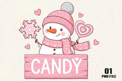 Cute Snowman Candy Clipart Bundle - CraftNest - Digital Crafting and Art