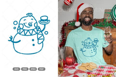 Cute Snowmen Doodle Clipart Bundle - CraftNest - Digital Crafting and Art