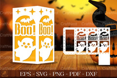 Cute Spooky Ghost Lantern Papercut Clipart Bundle - CraftNest - Digital Crafting and Art