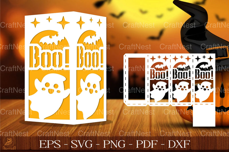Cute Spooky Ghost Lantern Clipart Bundle - CraftNest - Digital Crafting and Art