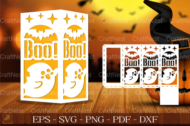 Cute Spooky Ghost Lantern Clipart Bundle - CraftNest - Digital Crafting and Art