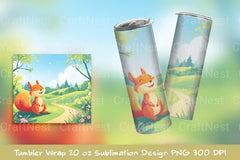 Cute Squirrel Tumbler Wrap - CraftNest - Digital Crafting and Art