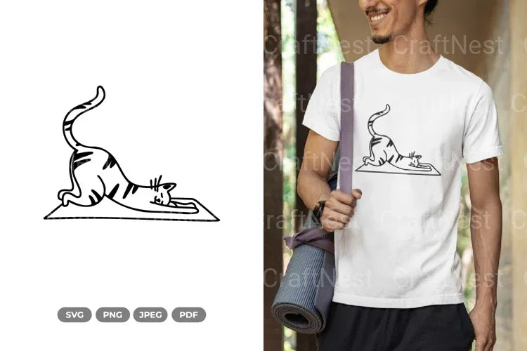 Cute Yoga Cat Clipart Bundle - CraftNest - Digital Crafting and Art