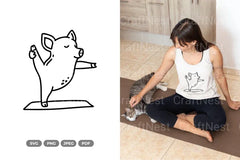 Cute Yoga Pig Clipart Bundle - CraftNest - Digital Crafting and Art