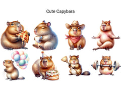 Cute Capybara - CraftNest - Digital Crafting and Art