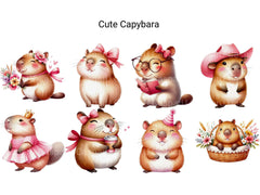 Cute Capybara - CraftNest - Digital Crafting and Art