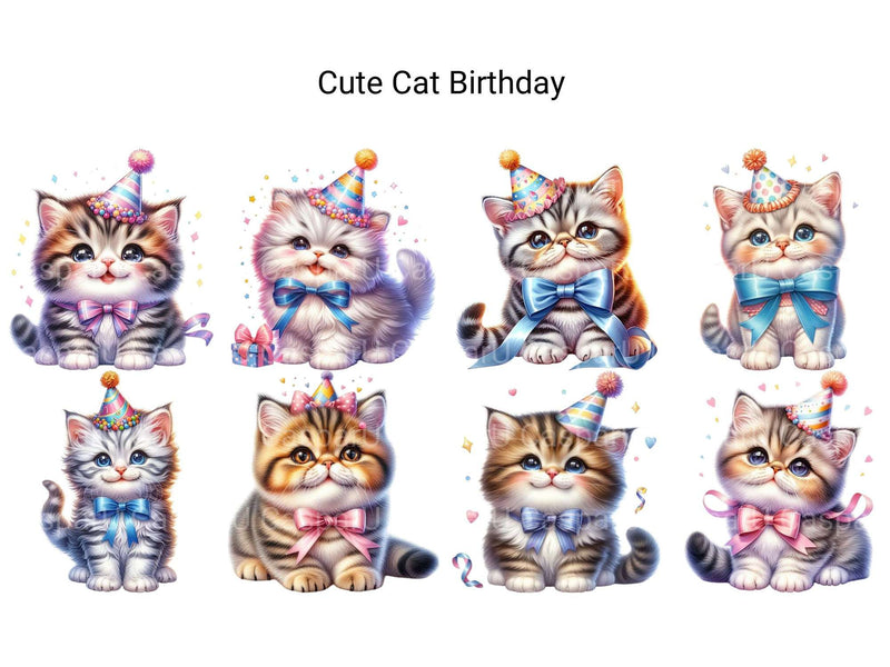 Cute Cat Birthday - CraftNest - Digital Crafting and Art
