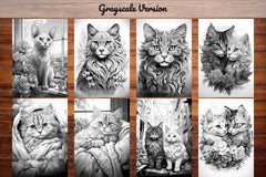 Cute Cats Coloring Books - CraftNest