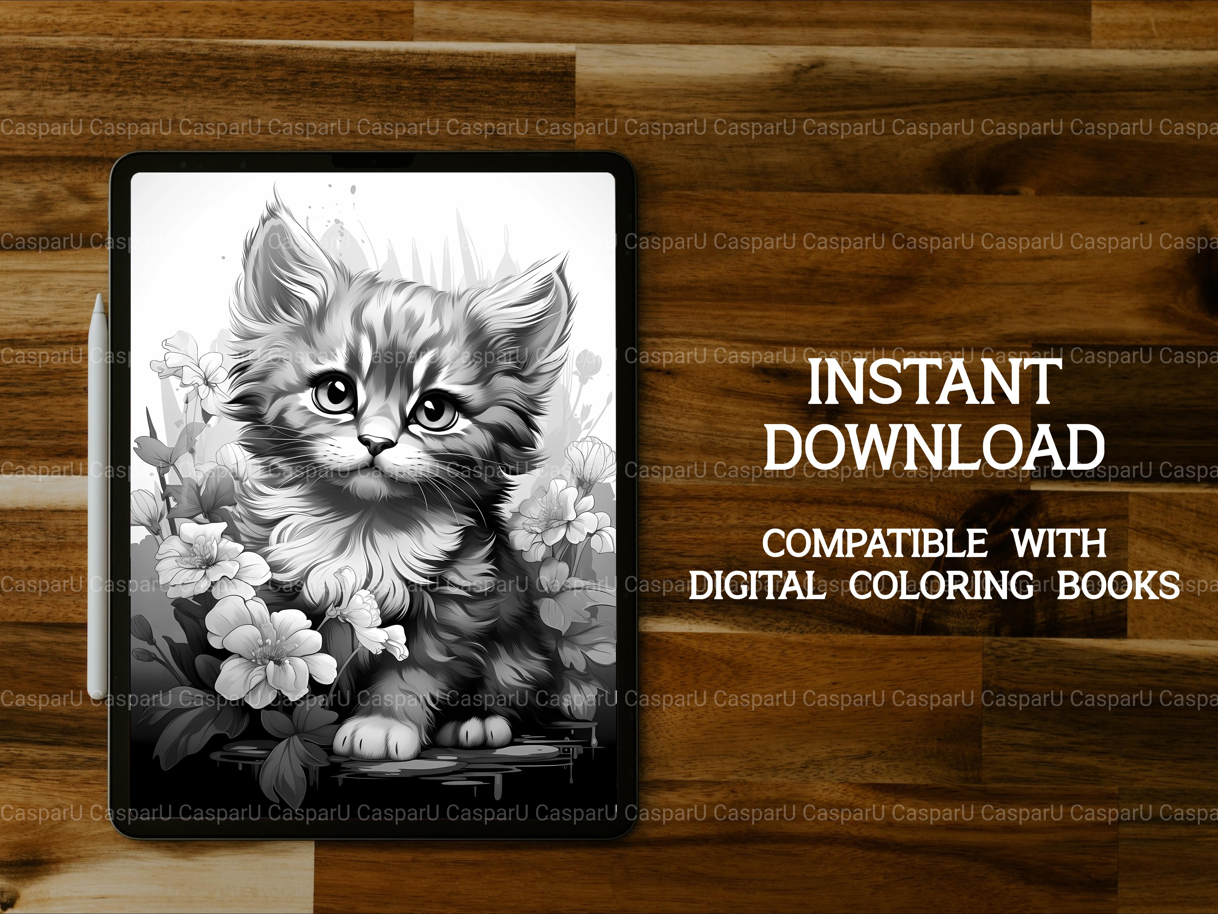 Cute Cats Coloring Books - CraftNest