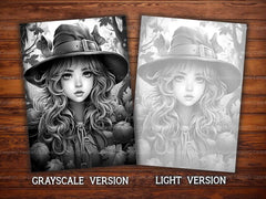 Cute Witches Coloring Books - CraftNest