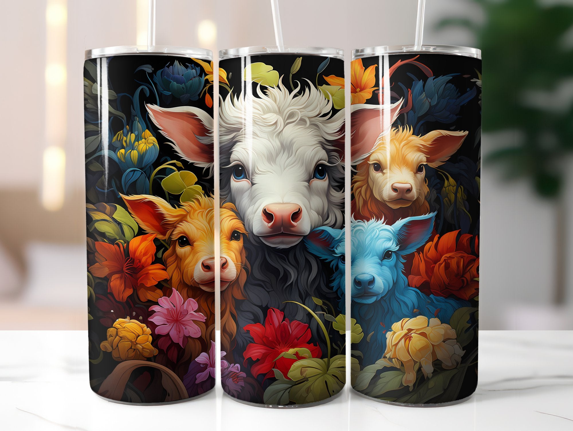 Cute Farm animals Tumbler Wrap - CraftNest