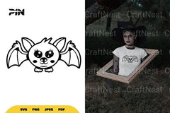 Cute and Kawaii Bat SVG Bundle - CraftNest - Digital Crafting and Art