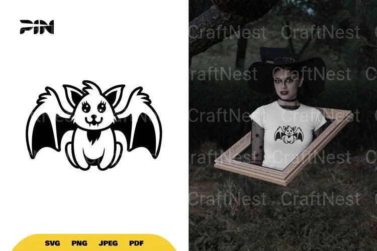 Cute and Kawaii Bat SVG Bundle - CraftNest - Digital Crafting and Art