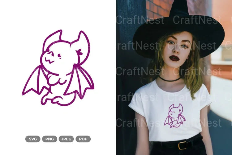 Cute and Kawaii Bat SVG Bundle - CraftNest - Digital Crafting and Art