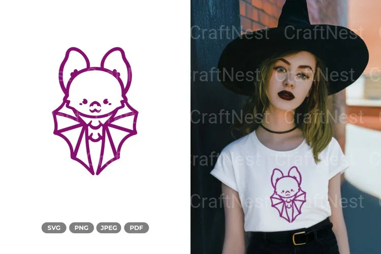Cute and Kawaii Bat SVG Bundle - CraftNest - Digital Crafting and Art