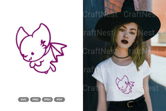 Cute and Kawaii Bat Clipart Bundle - CraftNest - Digital Crafting and Art