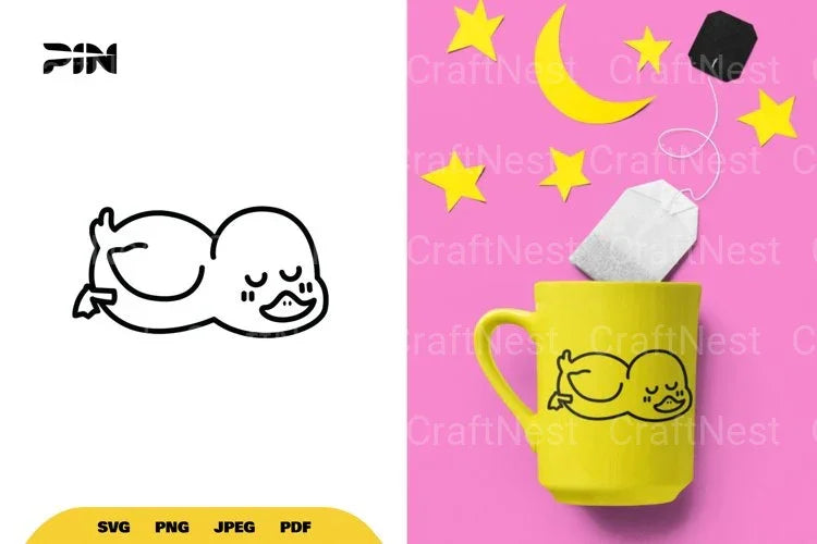 Cute and Kawaii Duck SVG Bundle - CraftNest - Digital Crafting and Art