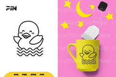Cute and Kawaii Duck SVG Bundle - CraftNest - Digital Crafting and Art
