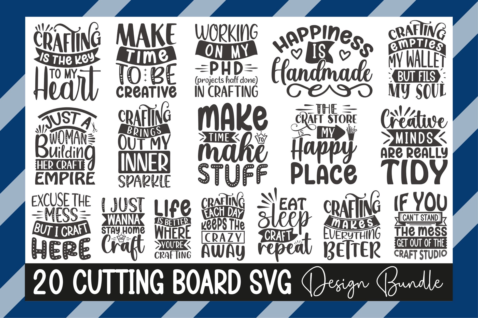 Cutting Board SVG Bundle 1 - CraftNest - Digital Crafting and Art
