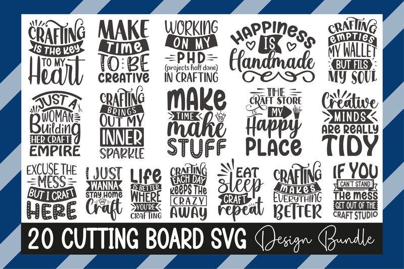 Cutting Board SVG Bundle 1 - CraftNest - Digital Crafting and Art