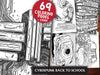 Cyberpunk zurück in die Schule Malbuchbücher