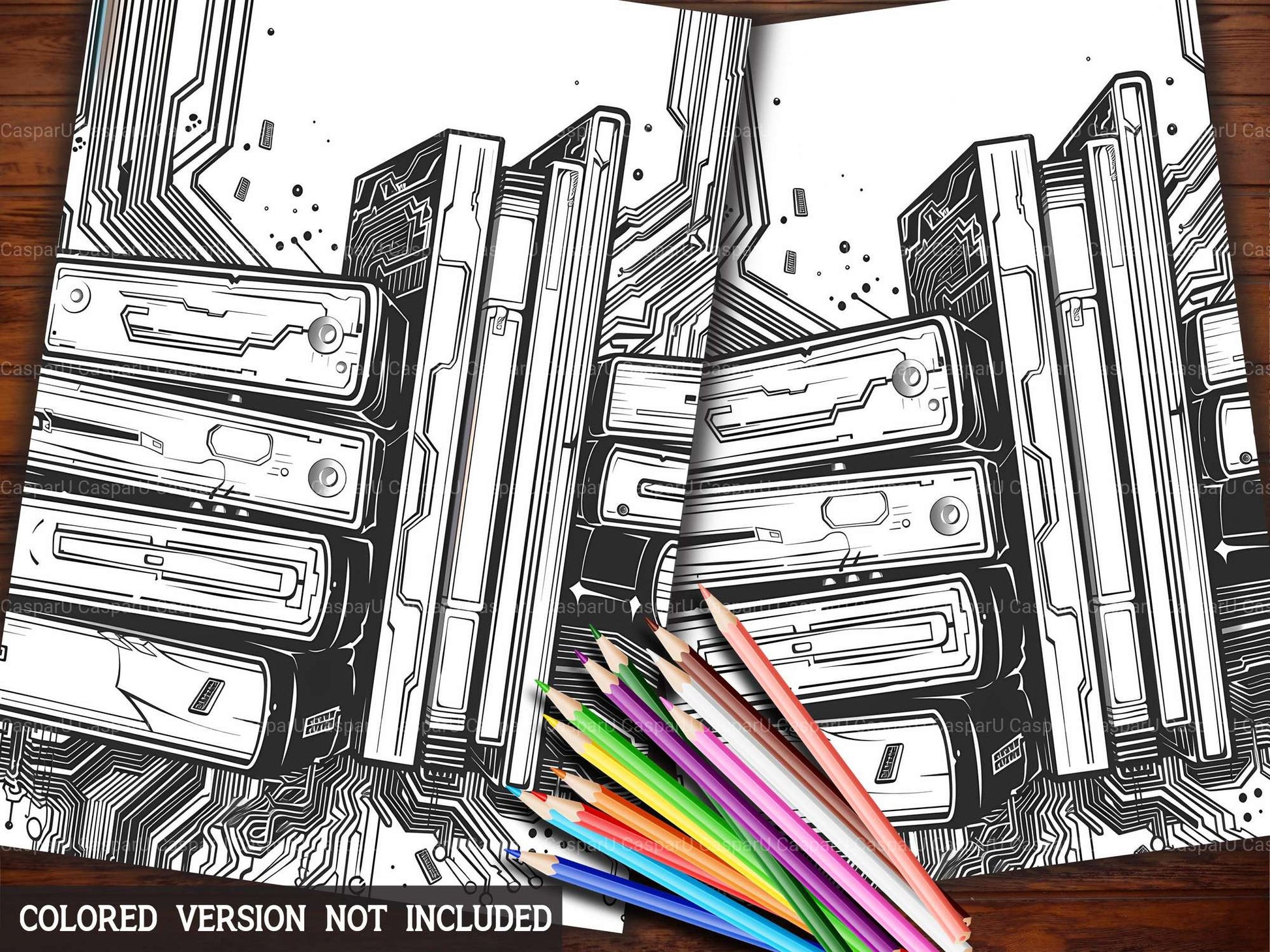 Cyberpunk Back To School Coloring Books - CraftNest - Digital Crafting and Art
