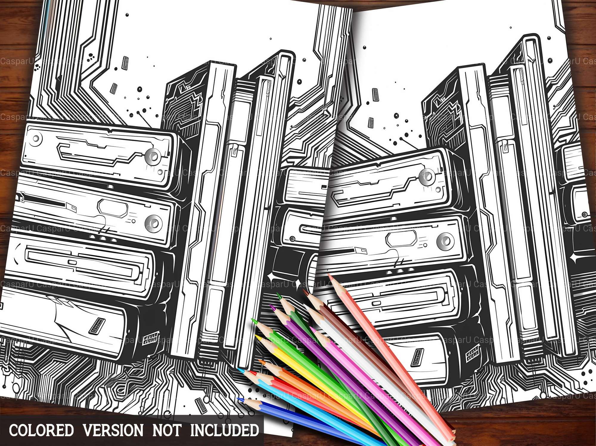 Cyberpunk Back To School Coloring Books - CraftNest - Digital Crafting and Art