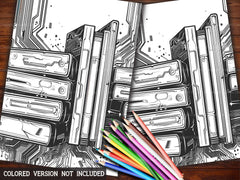 Cyberpunk Back To School Coloring Books - CraftNest - Digital Crafting and Art