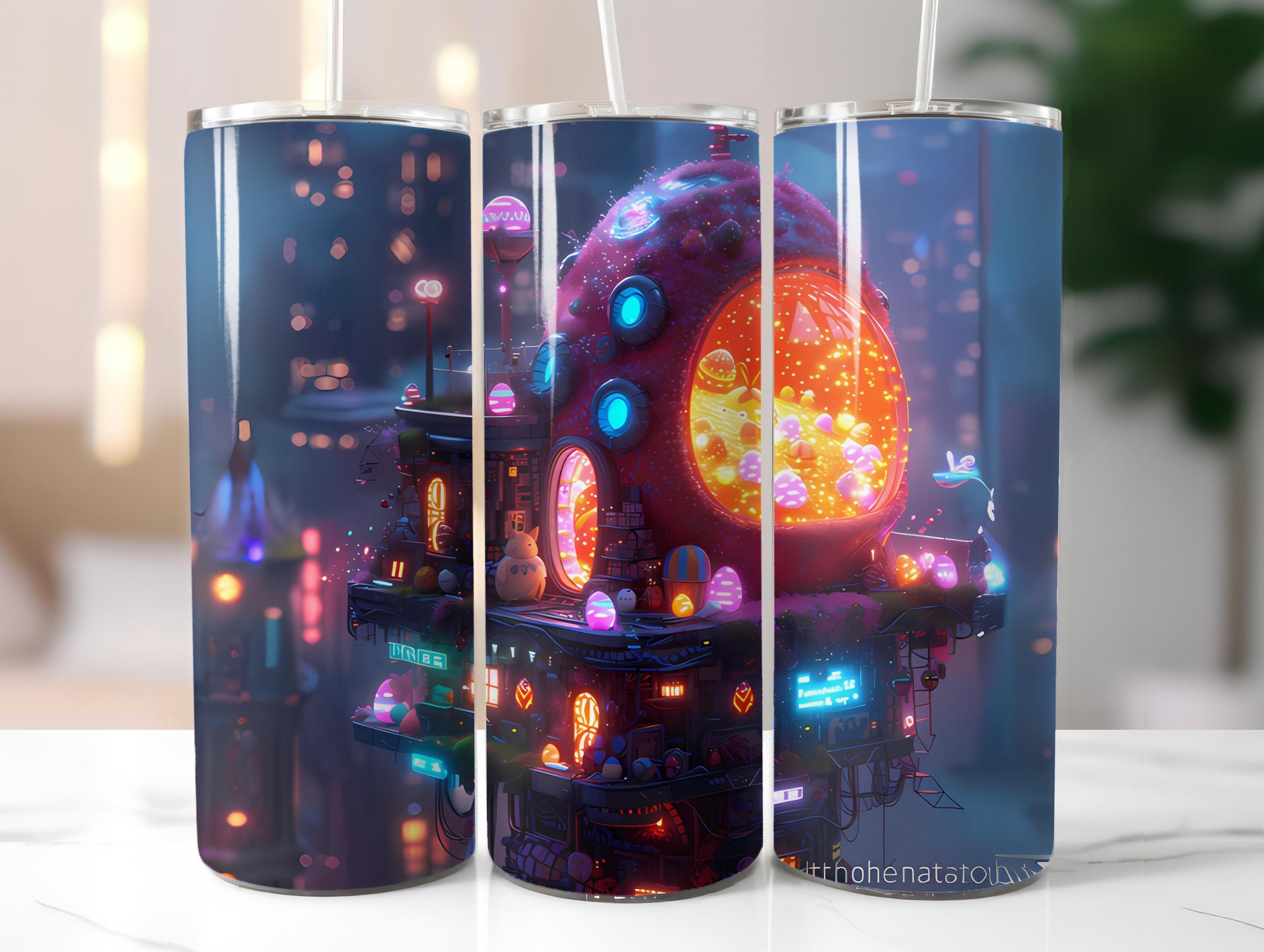 Cyberpunk Easter 3 Tumbler Wrap - CraftNest