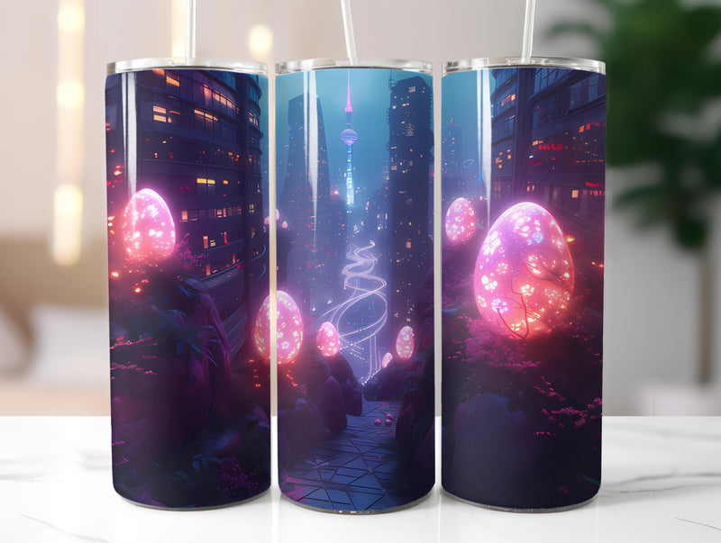 Cyberpunk Easter 4 Tumbler Wrap - CraftNest