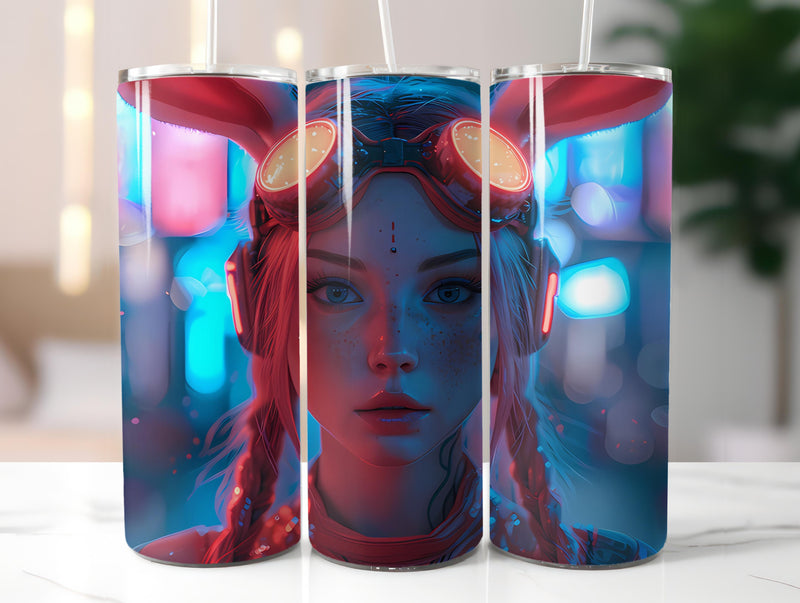 Cyberpunk Easter 3 Tumbler Wrap - CraftNest