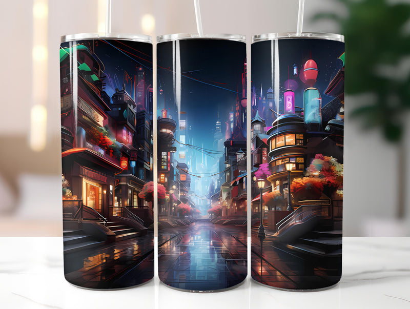 Cyberpunk Spring 4 Tumbler Wrap - CraftNest