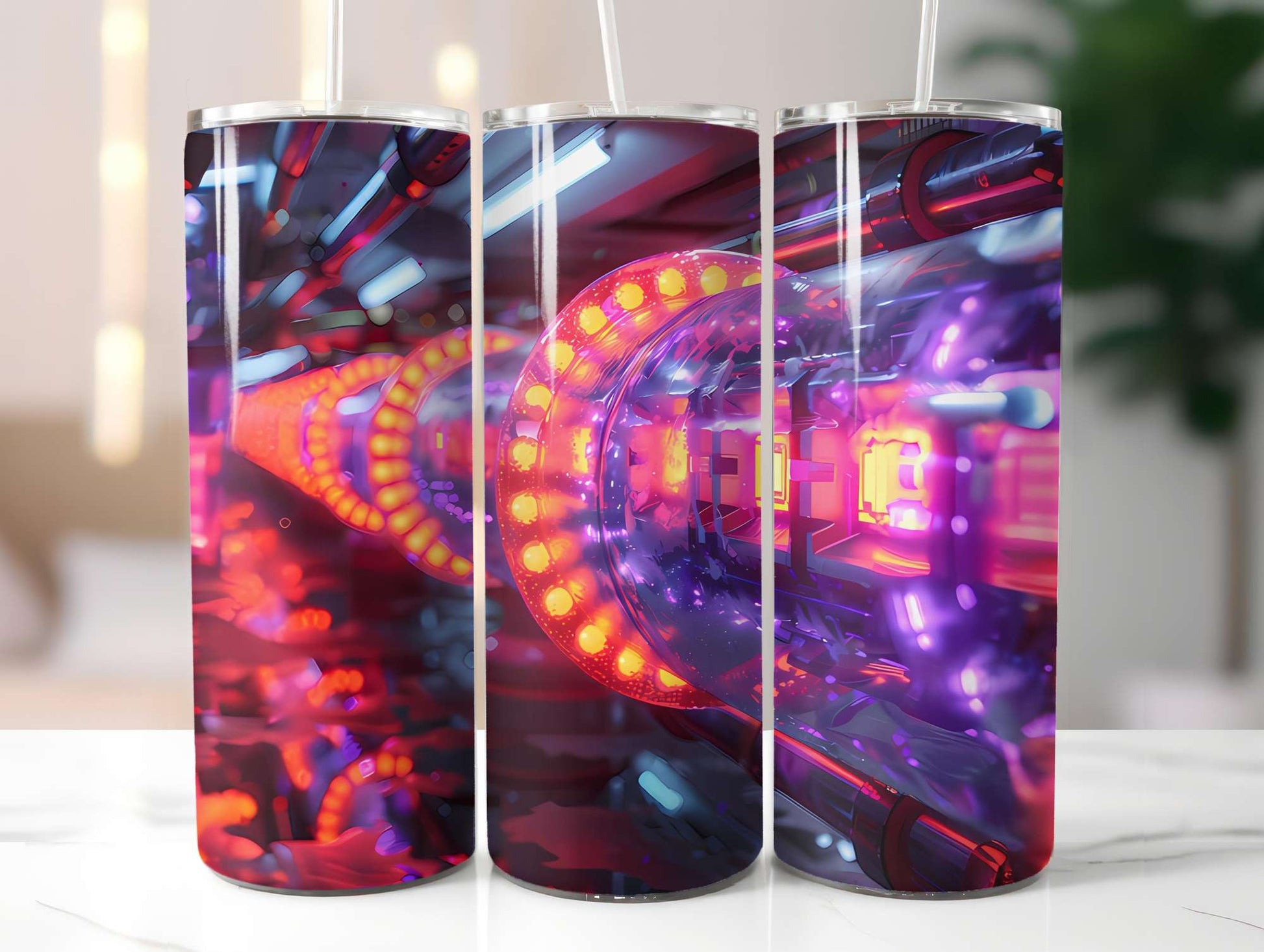 Cyberpunk Summer 5 Tumbler Wrap - CraftNest - Digital Crafting and Art