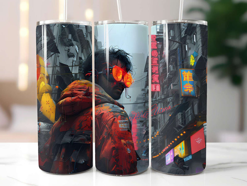 Cyberpunk Summer 3 Tumbler Wrap - CraftNest - Digital Crafting and Art