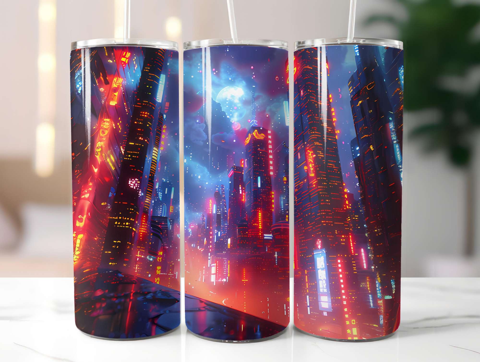 Cyberpunk Summer 1 Tumbler Wrap - CraftNest - Digital Crafting and Art