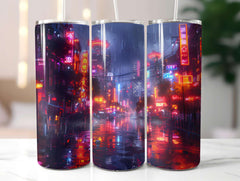 Cyberpunk Summer 1 Tumbler Wrap - CraftNest - Digital Crafting and Art