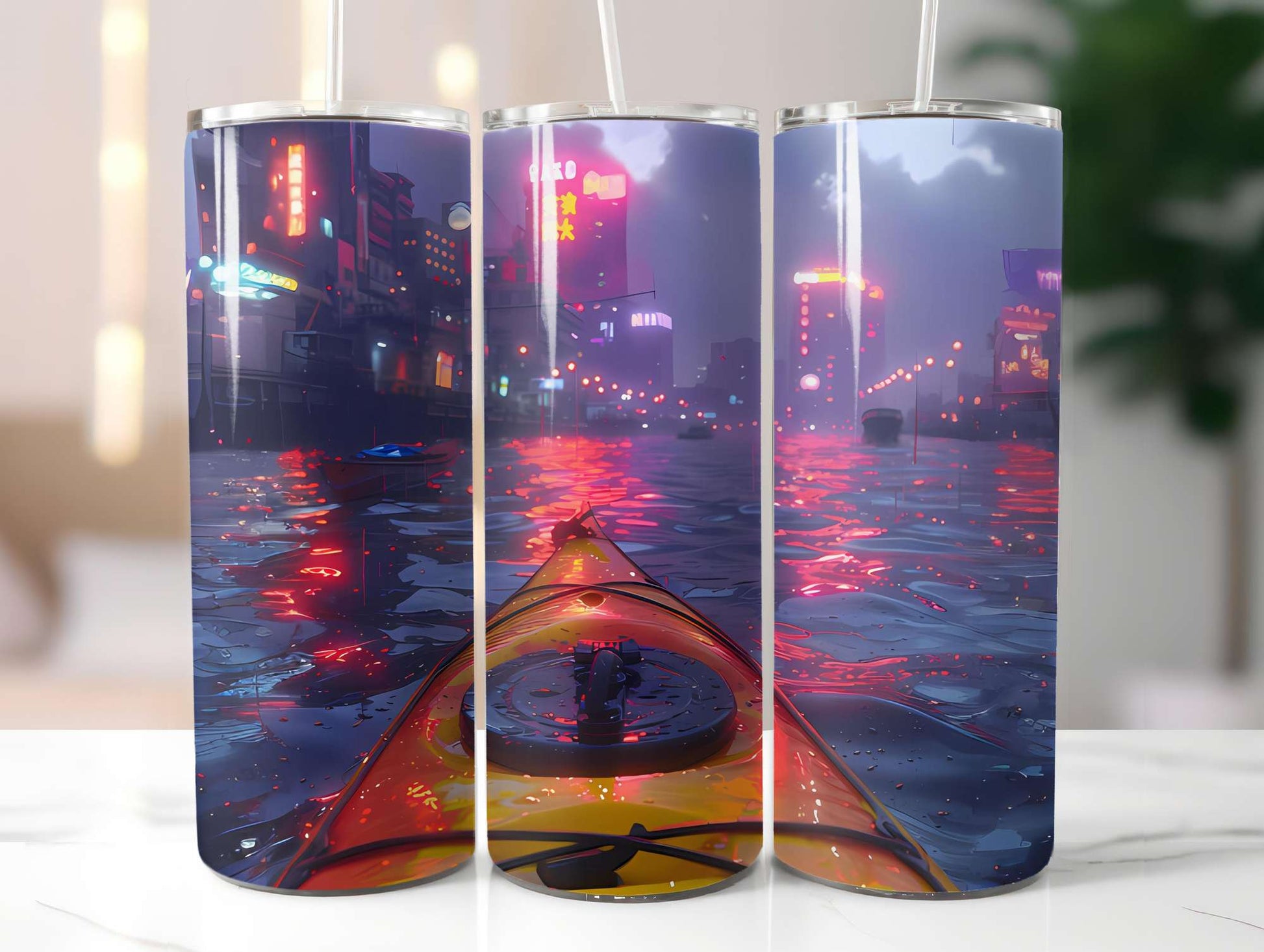 Cyberpunk Summer 3 Tumbler Wrap - CraftNest - Digital Crafting and Art