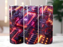 Cyberpunk Summer 4 Tumbler Wrap - CraftNest - Digital Crafting and Art