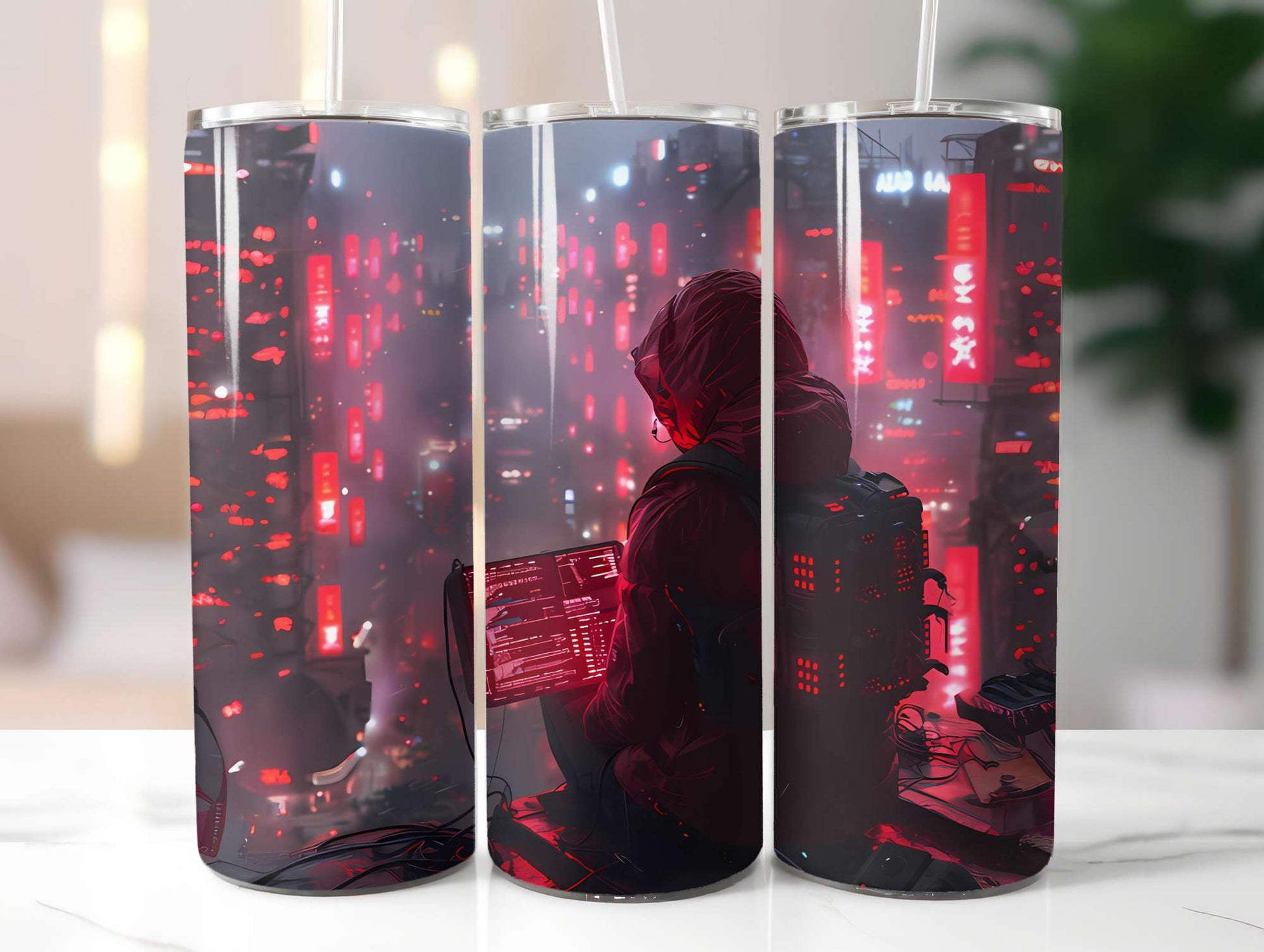 Cyberpunk Summer 1 Tumbler Wrap - CraftNest - Digital Crafting and Art