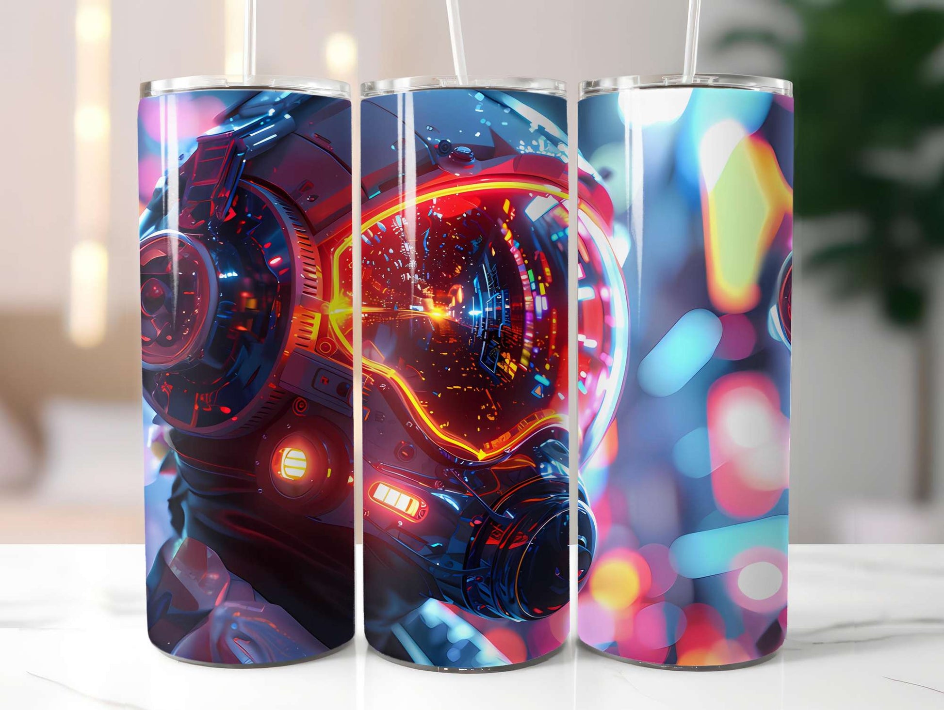 Cyberpunk Summer 4 Tumbler Wrap - CraftNest - Digital Crafting and Art