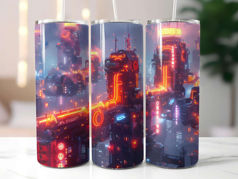 Cyberpunk Summer 2 Tumbler Wrap - CraftNest - Digital Crafting and Art