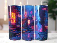 Cyberpunk Summer 3 Tumbler Wrap - CraftNest - Digital Crafting and Art