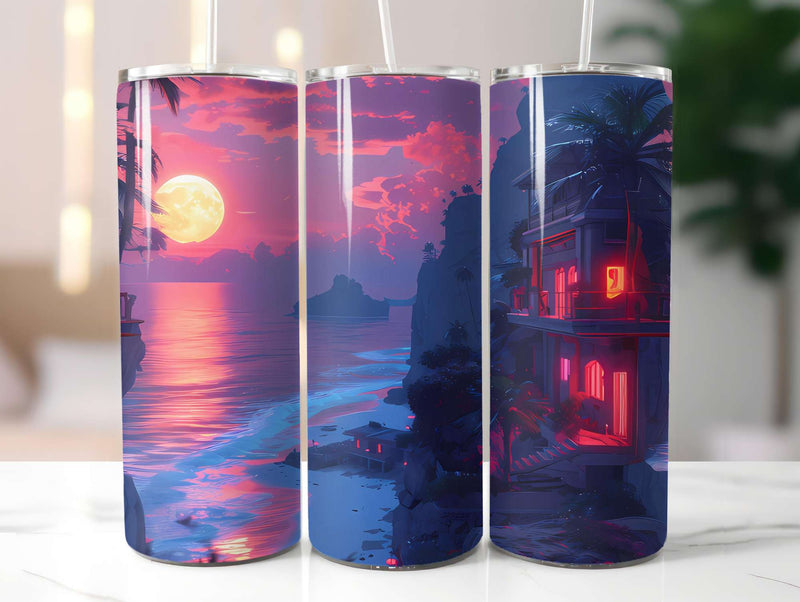 Cyberpunk Summer 1 Tumbler Wrap - CraftNest - Digital Crafting and Art