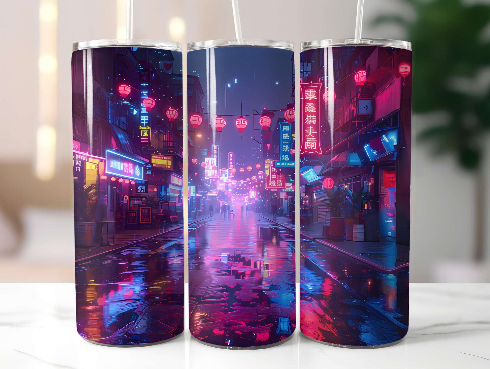 Cyberpunk Summer 2 Tumbler Wrap - CraftNest - Digital Crafting and Art